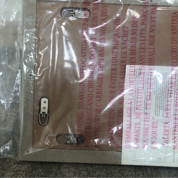 Pottery barn tile modular Linen Home Office Pinboard small Sz New - Picture 6 of 13